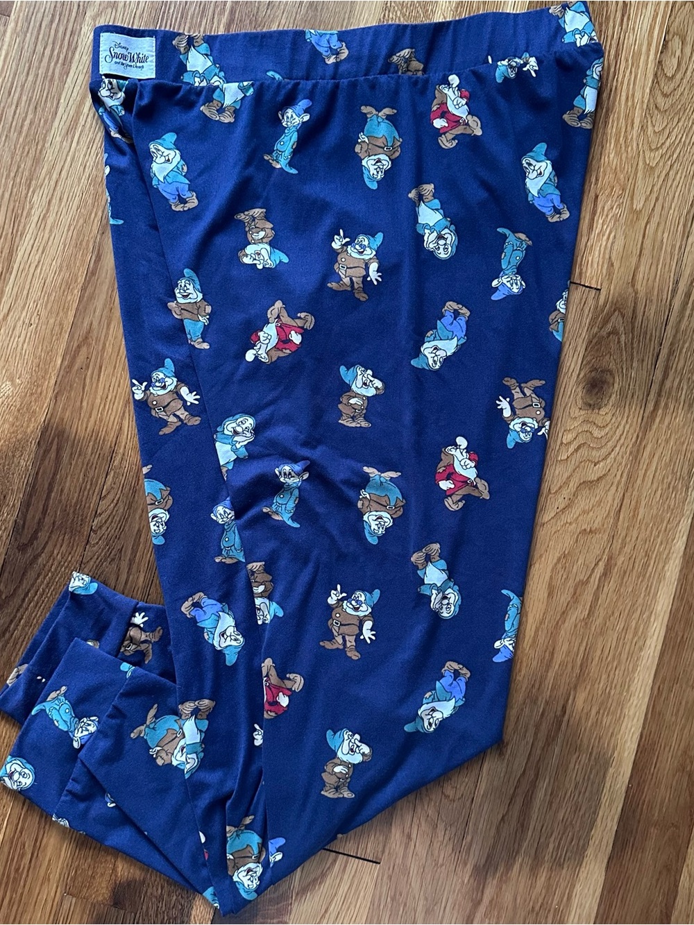 Disney Snow White Seven Dwarfs Pajama Pants Women's L Blue Primark Lounge Pants
